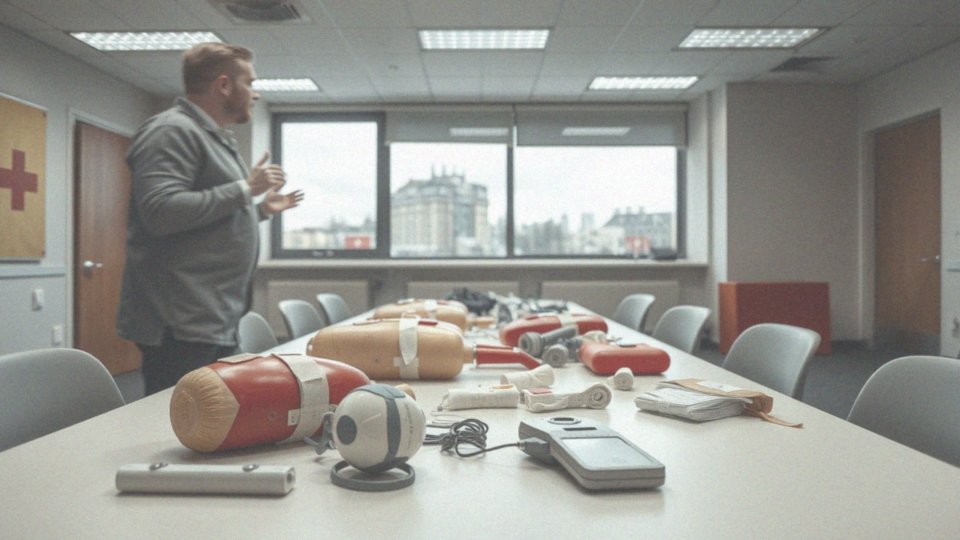 What role does the instructor play in the kwalifikowany kurs pierwszej pomocy?