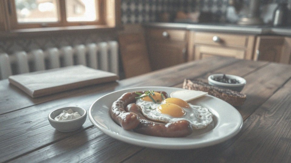 Jakie są sposoby serwowania kaszanki z jajkiem?